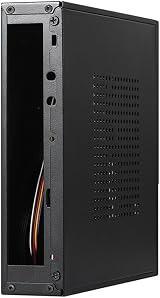 Compasty ITX Computer Case TX02 Mini Desktop HTPC Chassis Black SPCC view 3