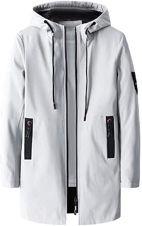 sobretudo masculino capuz