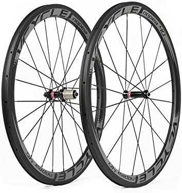 VCYCLE Nopea 700C Road Bike Carbon Wheelset Clincher Front 40mm Rear 45mm Shimano or Sram 8/9/10/11 Speed