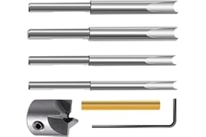 7 Pcs Pen Barrel Trimmer Kit Pen Mill Set Pen Barrel Trimming System with 7 mm 8 mm 3/8 Inch 10 mm Cutter Shafts Cutting Head