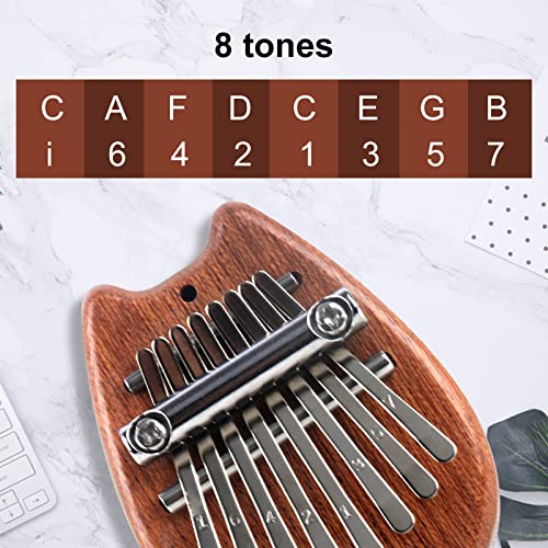 3 Pack Kalimba Thumb Piano, 8 Keys Mbira Finger Piano Portable Musical