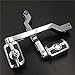 HTT Group Motorcycle Chrome Aluminum Heel/Toe Shift Levers with Skull Shifter Pegs For Harley Davidson Electra Glide 1988 and later