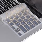 TOP CASE - Metallic Silicone Keyboard Cover Skin for Macbook Unibody 13