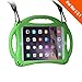 TopEsct Kids Case for iPad Mini 3, 2, 1 with Tempered Glass Screen Protector and Strap, Silicone Shockproof Cover for iPad Mini (Green)