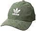adidas Women's Originals Relaxed Plus Strapback  Cap, Green Suede/White, One Size