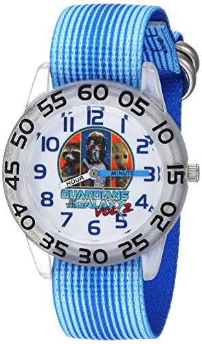 Marvel Boy's 'Guardian' Quartz Plastic and Nylon Casual Watch, Color:Blue (Model: WMA000126)