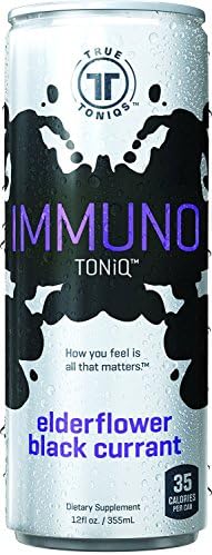 16 Pack - True Toniqs - Immuno Toniq - Elderflower Black Currant - 12oz