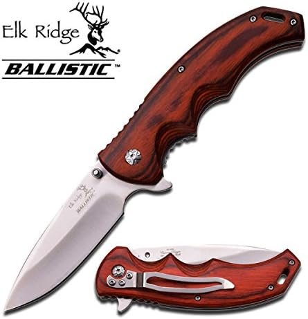 ER-A004SW ELK RIDGE BALLISTIC 4.75 INCH SPRING ASSISTED FOLDER CRpkzPeUZc KNIFE AGcp3YzQdg BRN plate sign metal ajieillw bnvmmfhryuiio90 hbnvbdherr56yuiiop ooru223bnvbcxza vnertyaz ELK RIDGE BALLISTICSPRING ASSISTED KNIFE4.75" hQt7l CLOSED LENGTH3.5" 3CR13 SATIN FINISHED STAINLESS STEEL BLADE3MM THICK PLAIN BLADE4.75" BROWN PAKKAWOOD HANDLE1.2MM THICK qwuGXY5 LINERINCLUDES POCKET CLIP