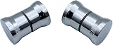 KEABATH Shower Door Knob Handle 2 Pairs Chrome Glass Door Pull 60x38mm view 7