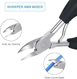 URAQT Toenail Clippers 4 Pcs Nipper Trimmer Kit with Nail File Nail Lifter Duo view 2