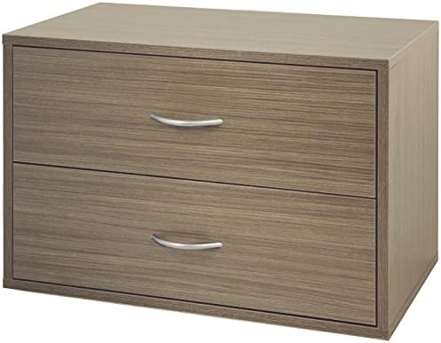 Organized Living freedomRail 2 Drawer OBox - Driftwood Live
