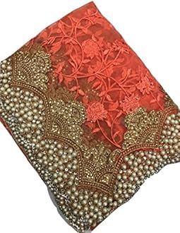 Bollywood Saree Party Wear Pakistani Designer Sari Wedding, Saree for sanna stone work saree sari