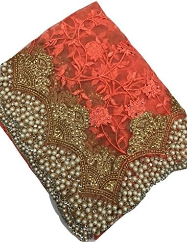 Bollywood Saree Party Wear Pakistani Designer Sari Wedding, Saree for sanna stone work saree sari
