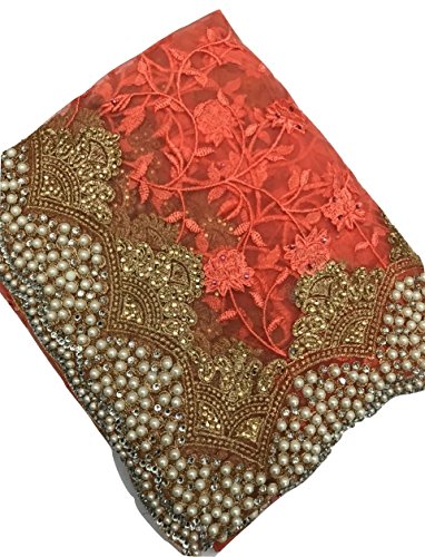 Bollywood Saree Party Wear Pakistani Designer Sari Wedding, Saree for sanna stone work saree sari