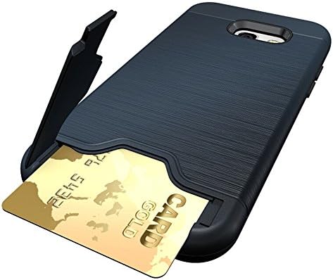 for Samsung Galaxy A5 (2017) [Card Brush] GuluGuru PC + TPU Hybrid Back Armor Cover With Cryptic Card Storage Slot Cell Phone Case