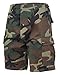 Rothco Tactical BDU Shorts - Rugged Outdoor Hiking Camping Cargos Comfortable - Woodland Camo - Large