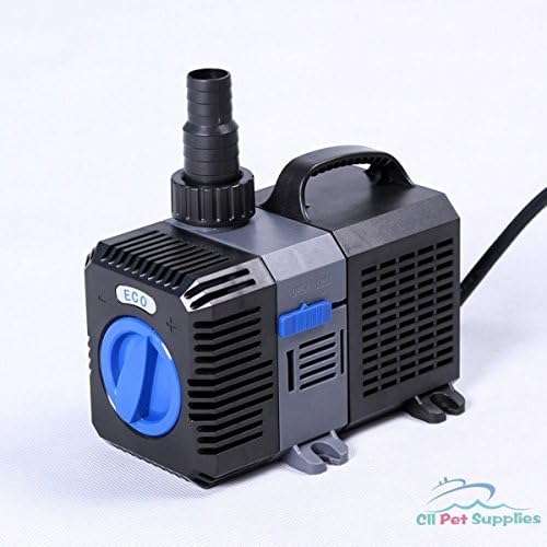 1375 GPH Pond Pump Adjustable Submersible Inline Fountain Waterfall Koi Filter by Blue Aqua