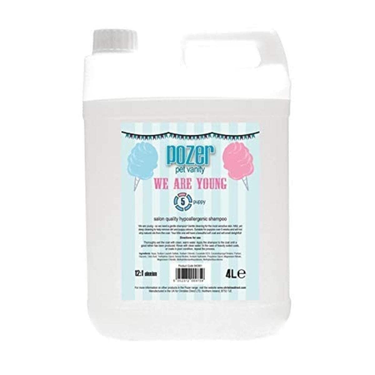 Pozer by Groom Professional We Are Young 4 Litre | Puppy Shampoo | Gentle and Sensitive