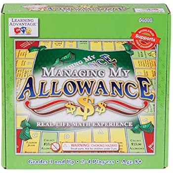Learning Advantage Managing My Allowance - Allowance Game for Kids - Teach Money, Making Change, Currency and Saving Skills