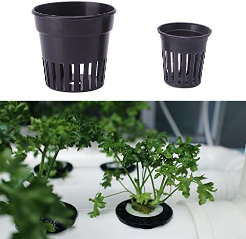 Rockruck 10pcs Plastic Pot Baskets Aquarium water plant baskets aquatic baskets for Water Plant Grass Cultivate Planting (Small)