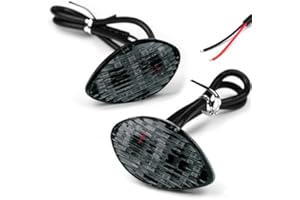 12 Amber LED Smoke Lens Flush Mount Turn Signal Side Marker Light Compatible with Honda 2003-2011 CBR 600RR 1000RR