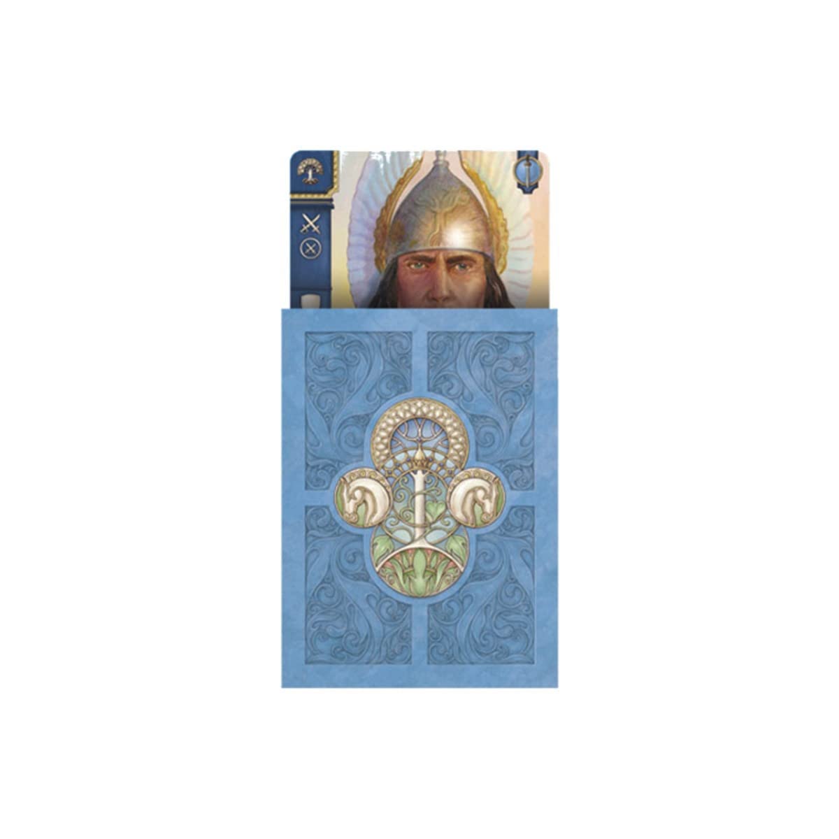 Ares Games Custom Card Sleeves, 60ct - War Style, Blue, War of the Ring The Card Game: Free Peoples