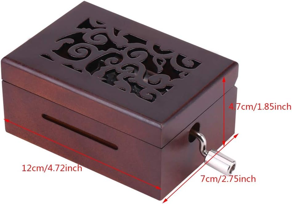15 Note DIY Hand Crank Music Box Movement, Wooden DIY Music Box Movement, Make Your Own Music Box, Special Birthday Christmas Gift without Hole Puncher or Tapes - Image 3