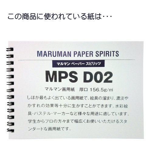 Maruman F3 sketchbook Art spiral 24 sheets Heavyweight construction paper white S313-06