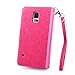 S5 Case, Galaxy S5 Case, Joopapa Galaxy S5 Luxury Fashion Pu Leather Magnet Wallet Credit Card Holder Flip Case Cover with Built-in 9 Card Slots for Samsung Galaxy S5 / Galaxy Sv / Galaxy S5 I9600 (Pink)