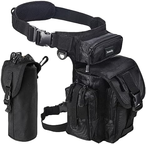 Larswon Bolsa De Pierna Táctica Impermeable – La Compañera Indestructible Para Tu Moto, Senderismo O Airsoft