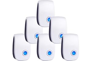 zybeauty Upgraded Ultrasonic Repellent Electronic Plug in Indoor Pest Control Repeller for Insects Mice Rodents Spiders Cockroach Bug Roach Mosquitoes 6 Packs
