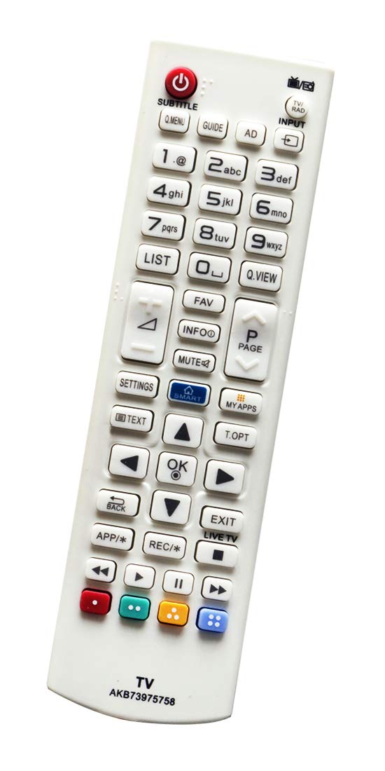 ALLIMITY AKB73975758 Remote Control Replacement for LG 3D TV 28LB490U.AEU 32LB582U 32LF5800-ZA 42LB5820 47LB5820 50LB582V 55LB582V.AEU 28LB490B-ZH.BEUFLJP 32LB582V.AEU 32LF580V
