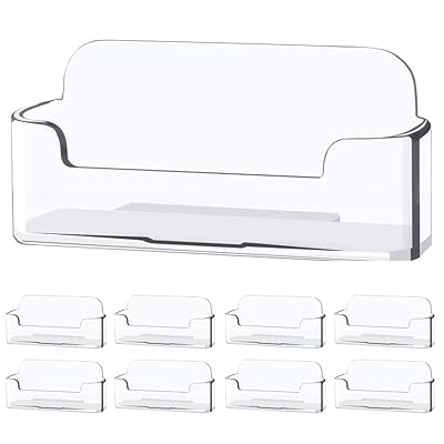 Buy Zipcci 8 Pack Business Card Holder For Desk Office Clear Business Card Holder Stand Display Plastic Business Card Stand Acrylic Business Card Holder Fits 30 50 Business Cards Online In Vietnam B08f3bz4tm
