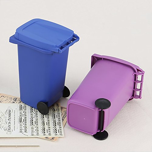 Mini Trash Bin Desktop Organizer Trash Can Pencil Holder Garbage Cans