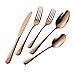 Wonder Woman Dinnerware Set 5-Piece Rose Gold Forks Spoon Flatware Cutlery Set