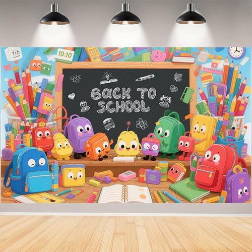 Back School Banner Backdrop