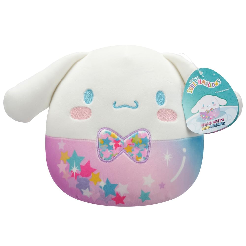Squishmallows Original Sanrio 8-Inch Starshine Cinnamoroll in Bowtie – Official Jazwares Plush (Little)
