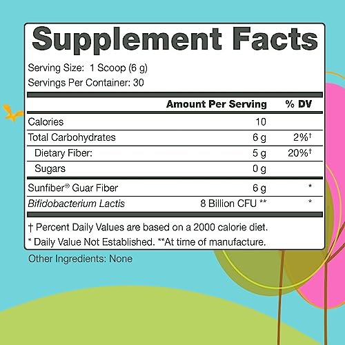 Regular Girl Organic Powder, Prebiotic Fiber Supplement and Probiotics