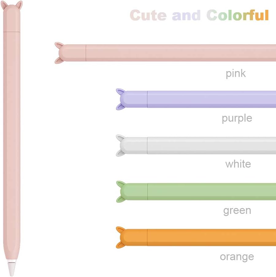 YINVA Cute Case for Apple Pencil Sleeve for Apple Pencil Cover for Apple Pencil 2nd Generation Grip Holder for Apple Pencil with Protective Nib Cover for Apple Pencil (pink) - Image 4