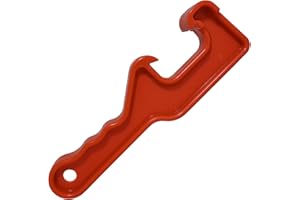 Edward Tools 5 Gallon Bucket Opener Tool for Lids - Large Heavy Duty Plastic - 12X Leverage Strength for Easy Paint Can, Pail or Bucket Opening - Finger Grip Handle