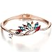 Menton Ezil 18K Rose Gold Plated Bangle Bracelet Women Fashion Jewelry 7