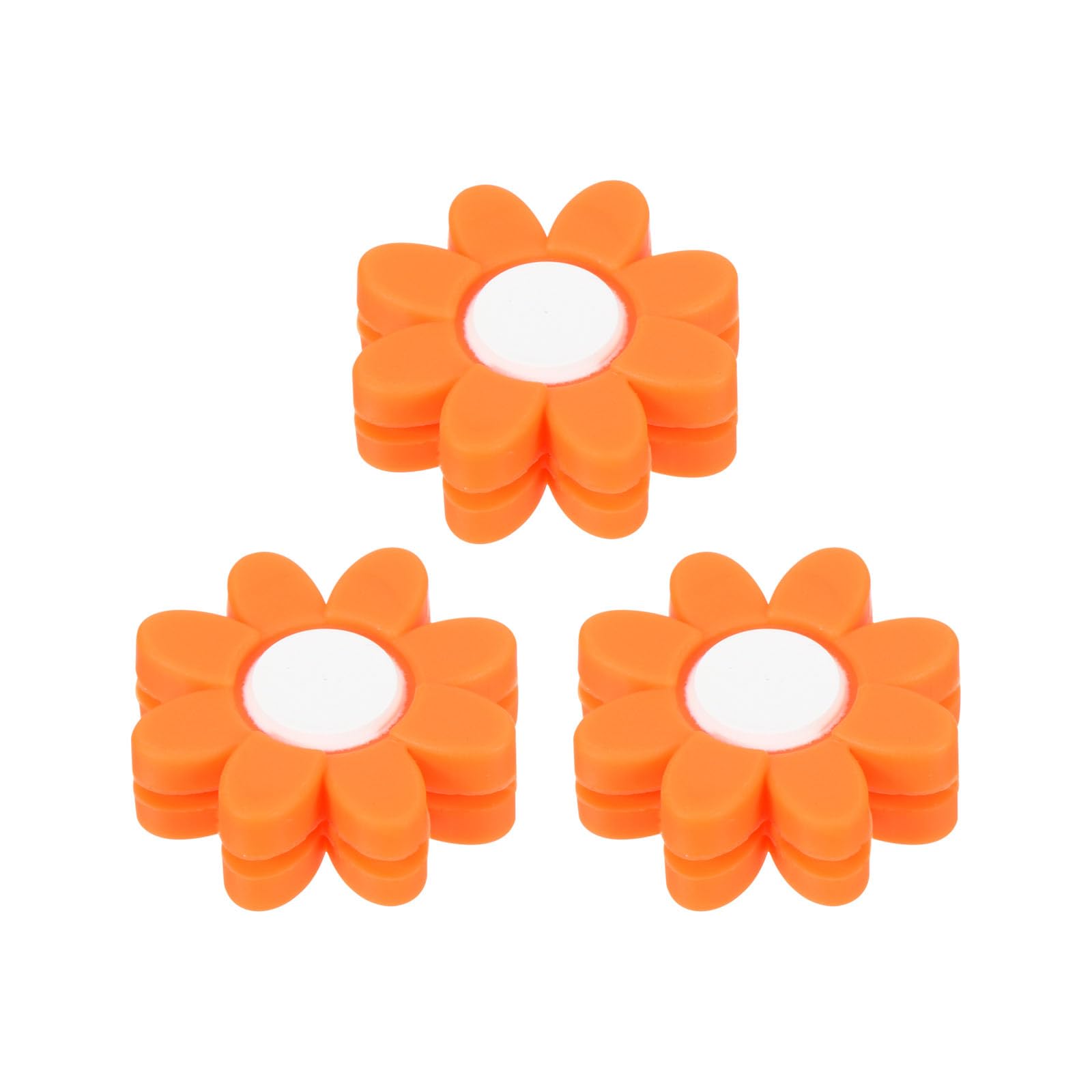 PATIKIL Tennis Racket Dampeners, 3 Pcs Soft Silicone Tennis Racquet Vibration Dampeners for Tennis Gift, Orange