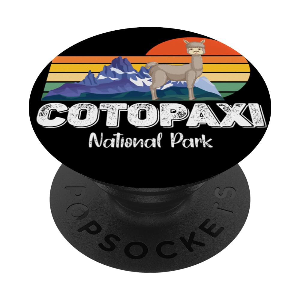 Cute Llama from Ecuador Cotopaxi National Park Souvenir PopSockets Swappable PopGrip