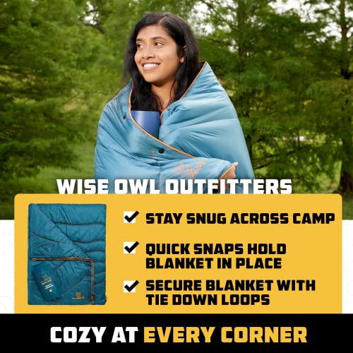 Wise Owl Outfitters Nylon Camping Blanket Packable & Waterproof Warm