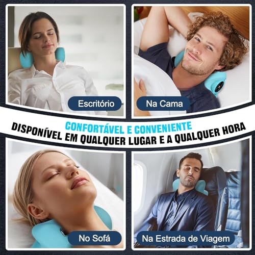 Massageador Pescoço, Almofada Massageadora, Massageador Cervical, Almofada de Massagem, 9 níveis de intensidade de pulso