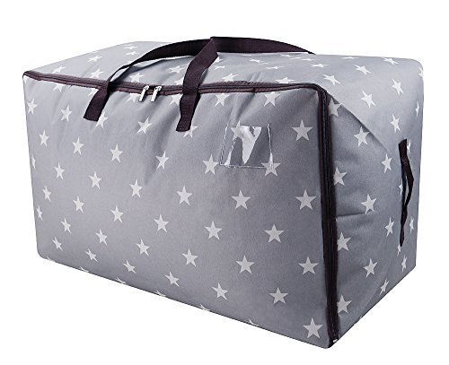 Festival Ornament Storage Containers, Christmas Tree Storage Bag, Festival Lightings/X'mas Hanging Ornaments Xmas Party Festival Tree Decor Storage Basket, 100L, Stars