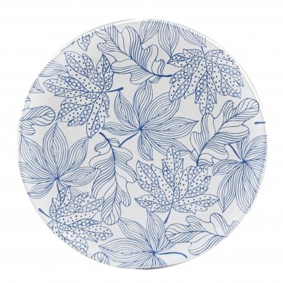 Nador Round Platter Diameter, Melamine, Blue, 0.1 x 0.1 x 0.1 cm