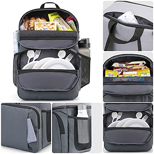 TOURIT Cooler Backpack Double Deck Lunch Backpack with Insulated