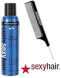Curly Sexy Hair CURL RECOVER Curl Reviving Spray, REFRESH YOUR CURLS with Sea Algae & Cacay Oil (with Sleek Steel Pin Tail Comb) (6.8 oz/200 ml)