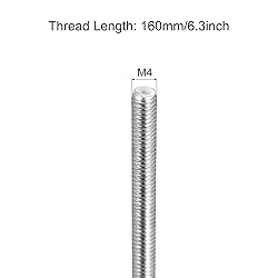 MECCANIXITY Fully Threaded Rod M4 x 160mm 0.7mm